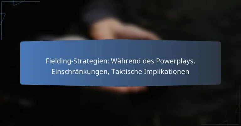 Fielding-Strategien: Während des Powerplays, Einschränkungen, Taktische Implikationen